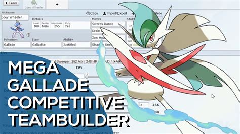 build gallade|competitive gallade build.
